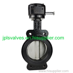 Marine semi-lug wafer butterfly valve