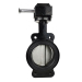 Marine semi-lug wafer butterfly valve