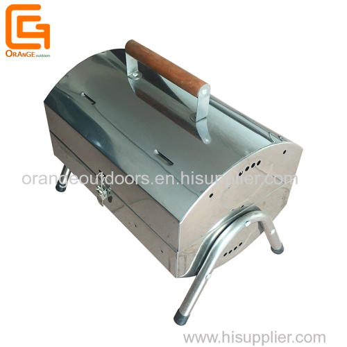 Stainless Steel Barrel BBQ Grill