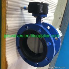 Gear Operated Nylon coated Disc Flanged concentric Butterfly Valves