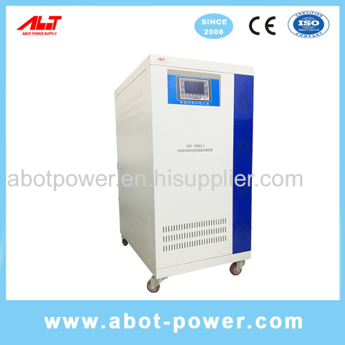 ABOT Servo Motor Copper Roller Type 380V AVR SBW 80KVA Voltage Stabilizer Regulator