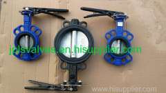 Resilient seated ductile iron wafer butterfly valves