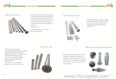 Silicon Carbide Ceramic Kiln Furniture (SiC Beam Plate Burner Nozzle Crucible Tubes) material by R-SiC N-SiC Si-SiC