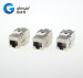 TOOLLESS or tool-free 180 degree STP FTP cat.6 or cat.6a orCat.7 RJ45 keystone jack