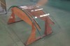 Laminated tempered hot bending glass