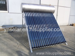 Compact Pressure Heat Pipe Solar Water Heater with Reflector