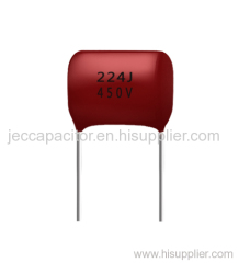 CBB21 224J 450V metal film capacitor metallized polypropylene film capacitor film capacitor manufacturers