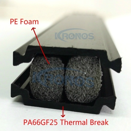 65mm Extruded PA66 GF25 Polyamide Thermal Break Strips
