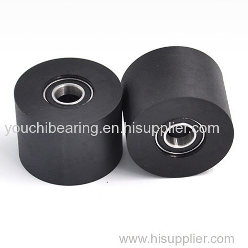 PUT680040-30 Soft Polyurethane Rollers 10x40x30mm with double bearing 6800-2RS