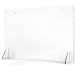 Foldable metal hinged clear acrylic sneeze guard for desk protection shield screen