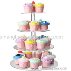 Luxury acrylic cake display custom clear wholesale acrylic crystal chandelier wedding cake stand