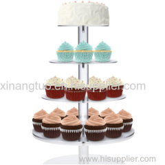 Luxury acrylic cake display custom clear wholesale acrylic crystal chandelier wedding cake stand