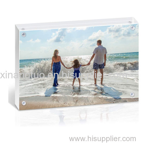 Factory direct acrylic photo frames custom transparent acrylic picture frames