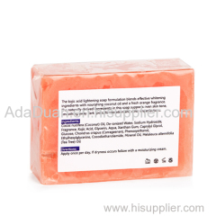 OEM beauty bath and body works natural organic bath savon whitening acne handmade bleaching soap kojic soap bar