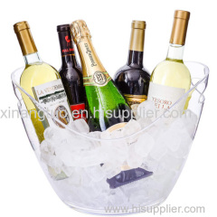 Factory price acrylic ice bucket custom transparent larger moet chandon plastic acrylic champagne ice bucket