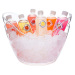 Factory price acrylic ice bucket custom transparent larger moet chandon plastic acrylic champagne ice bucket