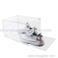 High quality custom clear high quality luxury acrylic transparent shoe storage box