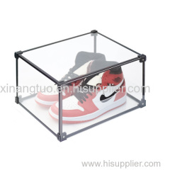 High quality custom clear high quality luxury acrylic transparent shoe storage box