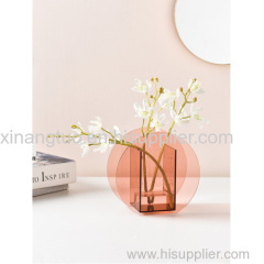 High quality handmade acrylic plexiglass crystal flower vase