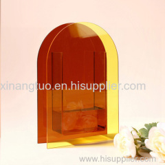 High quality handmade acrylic plexiglass crystal flower vase