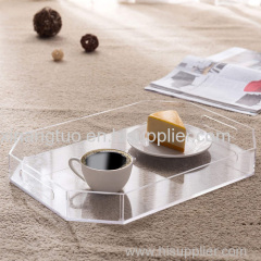 Wholesale high quality custom transparent acrylic tray serving