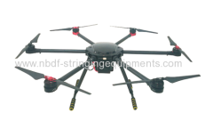 Drones for stringing overhead transmission line with 6 axles and camera