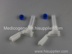 Main methods of Covid-19 test: saliva collection device nasal swab and oral swab