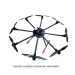 8 axles drones for pulling pilot rope on transmission line