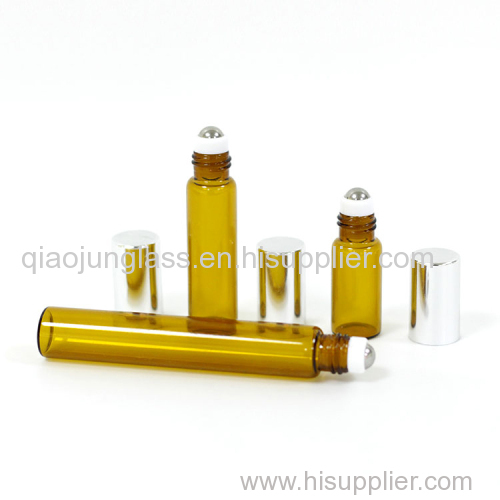 Wholesale 5Ml Perfume or Essential oil Glass Roll On Bottle with BlackGoldSliver Cap