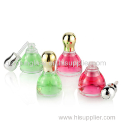 Luxury New Pagoda-shaped 30Ml 40ml Transparent Serum Glass Dropper Bottle