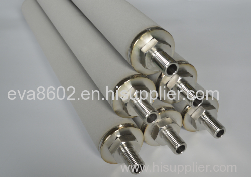 Pure titanium sponge sintered porous filter tube/rod/cartridge/cylinder