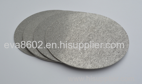 Fine chemical food and beverage Sintered stainless steel Filter Disc High Separation Efficiency High Precision