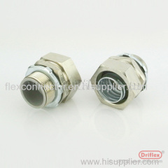 LIQUID TIGHT NICKEL PLATED BRESS STRAIGHT CONNECTOR