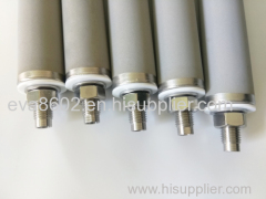 Water treatment aerator gas diffuser and sparger metal sintered porous filter pipe