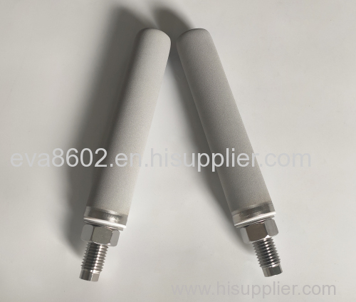 Stainless Steel powder sintered porous filter cartridge / gas sparger / bubbble diffuser