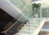 the Stair railing glass