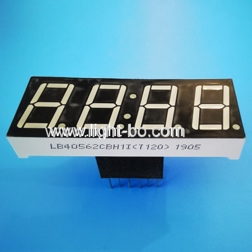 visor de relógio led de 4 dígitos e ânodo comum ultra blue de 0,56 "com suporte para controlador digital de cronômetro de forno