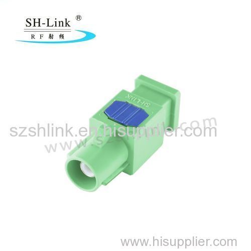 Fakra N Male Pastel Green Crimp Solder Connector for Car GPS Antenna RG316 RG174 Cable SHM.900.0009-1.N