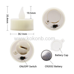 2020 New Arrival Christmas flameless led tea light candles with batteries 6 packs