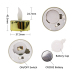 6pcs Chinese Supplier Wholesale small led tea lights with batteries 1 inch