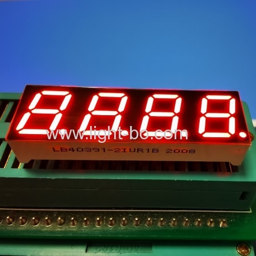 Ultra Red 0.39" 4 Digit 7 Segment LED Display Common Anode for temperature controller