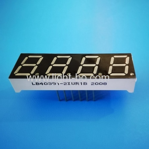 Ultra Red 0.39" 4 Digit 7 Segment LED Display Common Anode for temperature controller