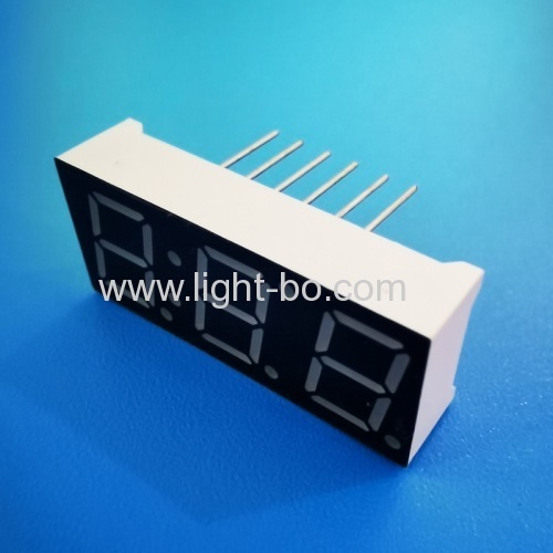 Ultra bright red Triple Digit 0.39" Common Anode 7 Segment LED Display for Temperature indicator