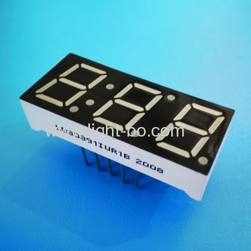 Ultra bright red Triple Digit 0.39  Common Anode 7 Segment LED Display for Temperature indicator