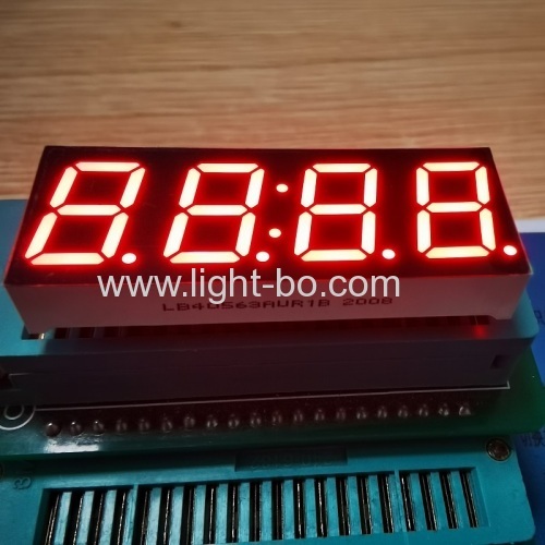 Affichage d'horloge à LED ultra rouge à 7 segments, 4 chiffres, 0,56" anode commune pour appareils électroménagers