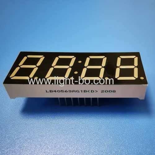 Affichage d'horloge à LED vert pur à 4 chiffres de 0,56" à 7 segments, anode commune pour tableau de bord