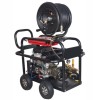 Powerful gasoline drain cleaner with strong engine