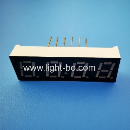 High Brightness 4 Digit 0.28inch common anode pure green small size 7segment led clock display