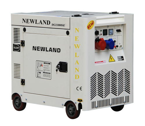 single cylinder diesel engine 7.5KW silent generator