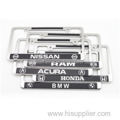 American stainless steel carbon fiber license plate frame American car license plate frame